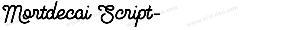 Mortdecai Script字体转换